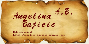 Angelina Bajičić vizit kartica